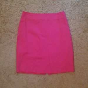 Hot pink skirt with back slit